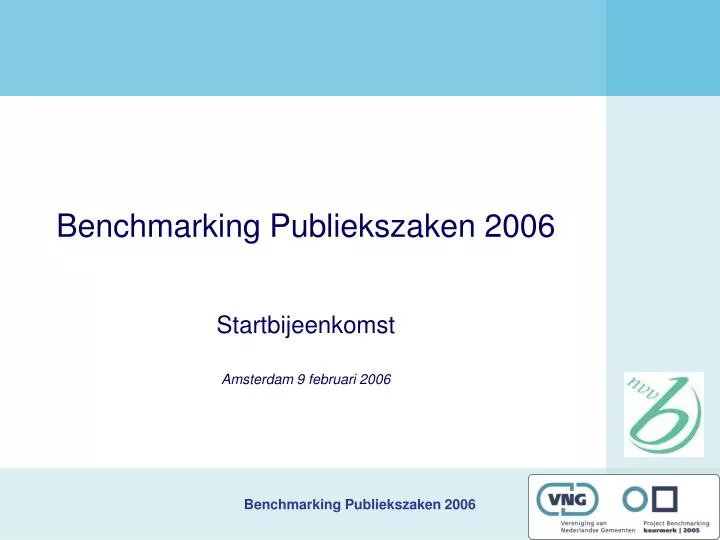benchmarking publiekszaken 2006