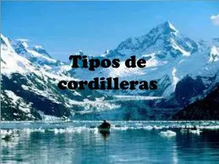 tipos de cordilleras