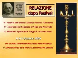 relazione dopo festival