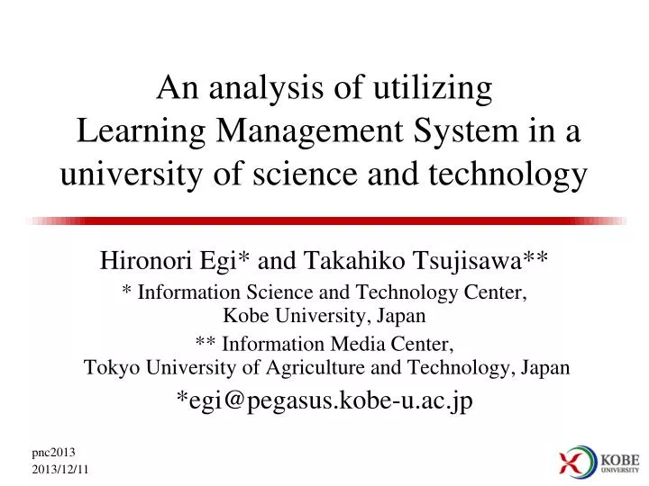 an analysis of utilizing learning management system in a university of science and technology
