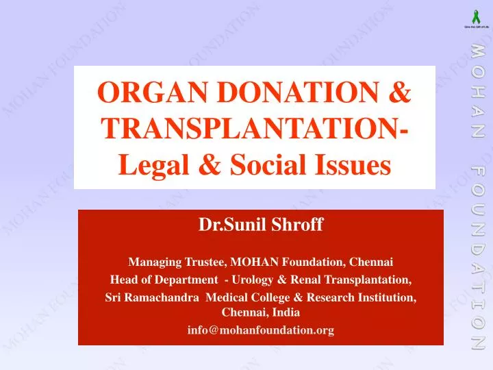 organ donation transplantation legal social issues