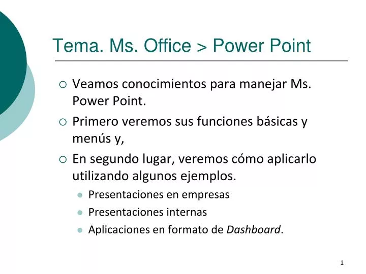 tema ms office power point