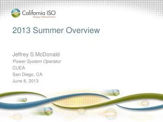2013 Summer Overview