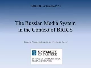 The Russian Media System in the Context of BRICS
