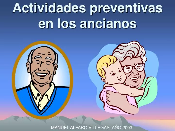 actividades preventivas en los ancianos