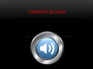 formatos de audio
