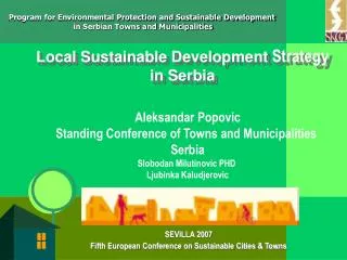 Local Sustainable Development Strategy in Serbia