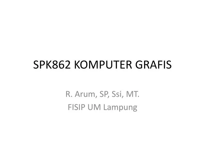 spk862 komputer grafis