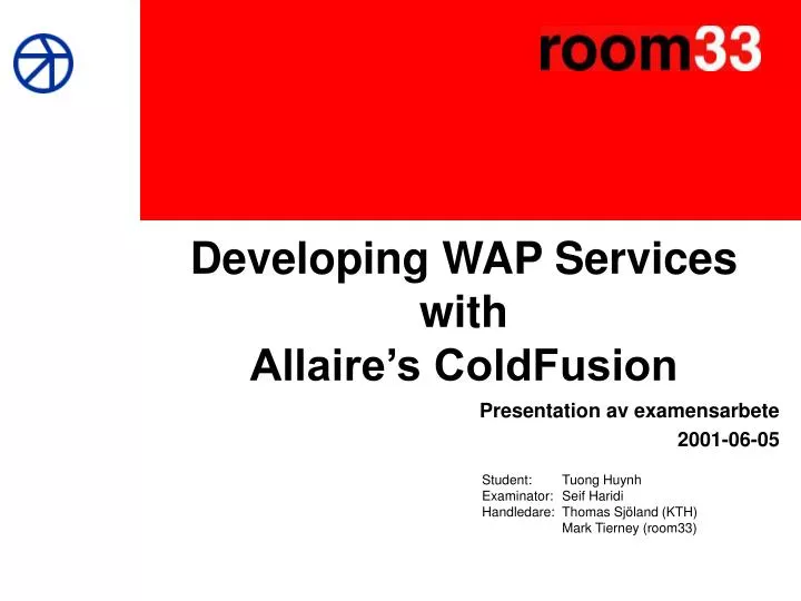 developing wap services with allaire s coldfusion