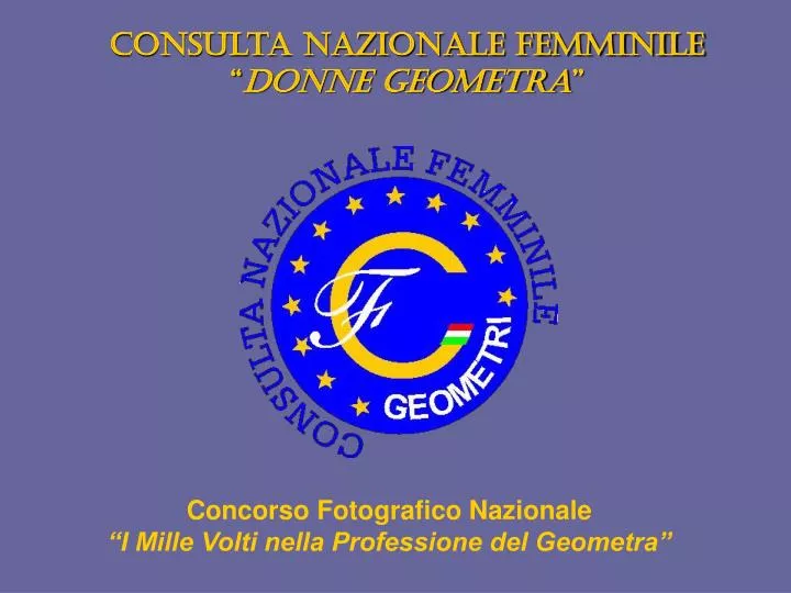 consulta nazionale femminile donne geometra