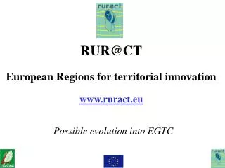 RUR@CT European Regions for territorial innovation ruract.eu