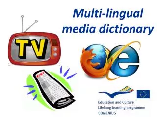 Multi-lingual media dictionary