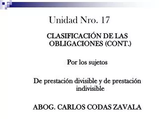 unidad nro 17