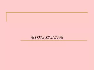 sistem simulasi