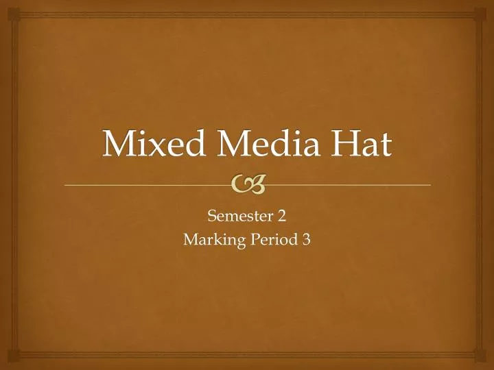 mixed media hat