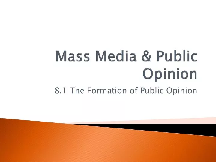 mass media public opinion