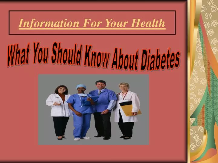 information for your health