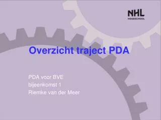 overzicht traject pda