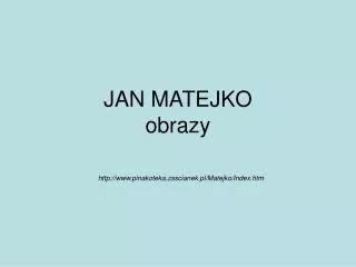 jan matejko obrazy
