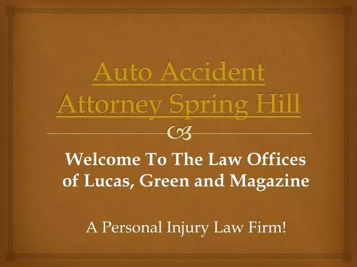 auto accident attorney spring hill