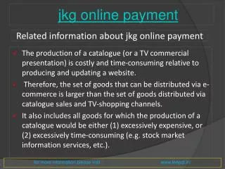 Now get the latest updates and news jkg online payement