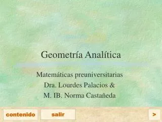 geometr a anal tica