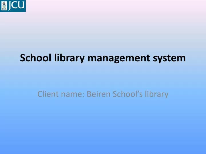 school library management system