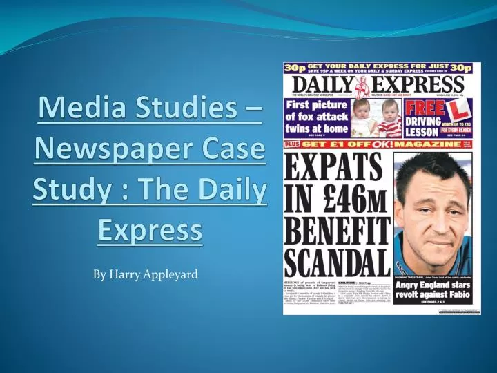 media studies newspaper case study the daily express
