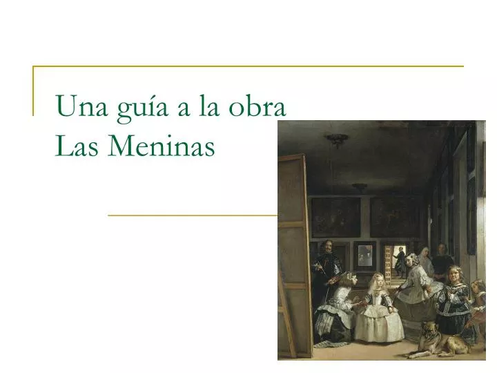 una gu a a la obra las meninas