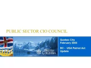 PUBLIC SECTOR CIO COUNCIL