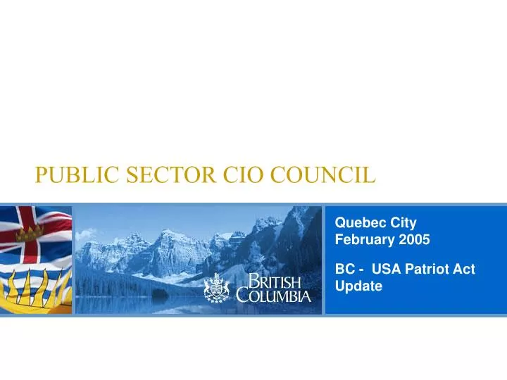 public sector cio council