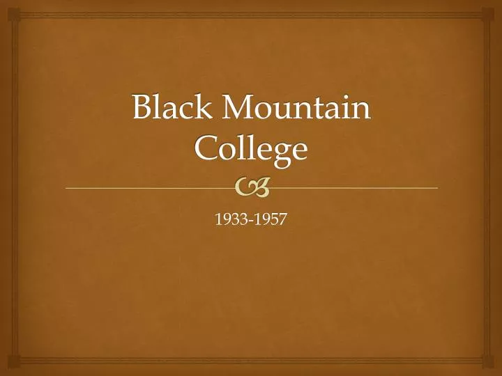black mountain college