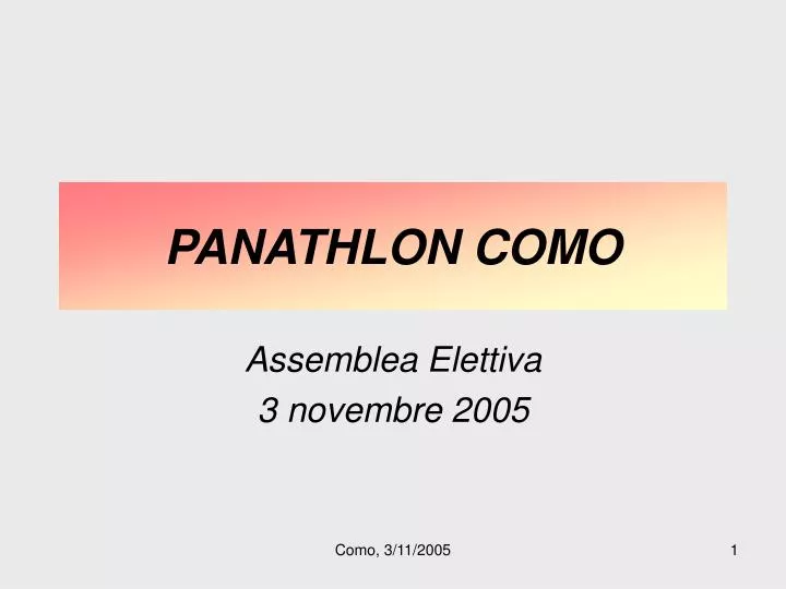 panathlon como