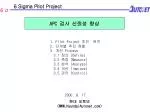 6 Sigma Pilot Project - slide 1