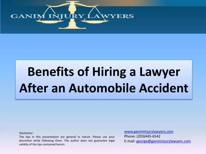 benefits of hiring a lawyer after an automobile accident