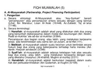FIQH MUAMALAH (5)