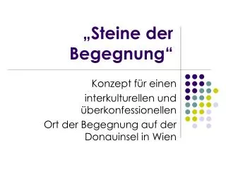 steine der begegnung