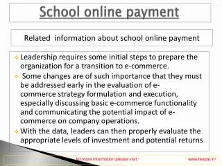 One of The best school online payment