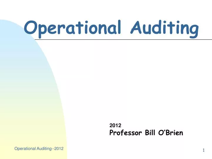 operational auditing
