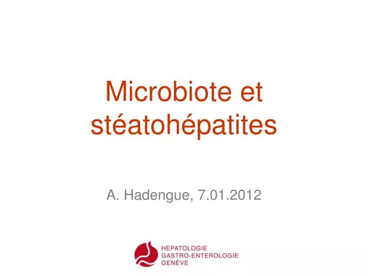 microbiote et st atoh patites