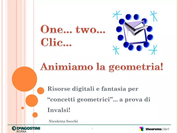 one two clic animiamo la geometria