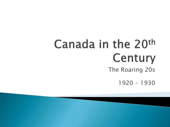 canada in the 20 th century