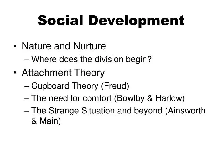 social development