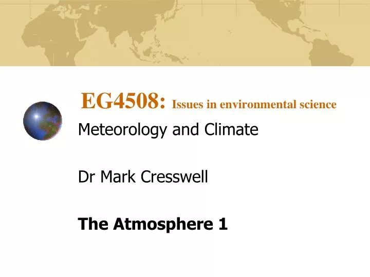 eg4508 issues in environmental science