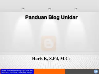 Panduan Blog Unidar