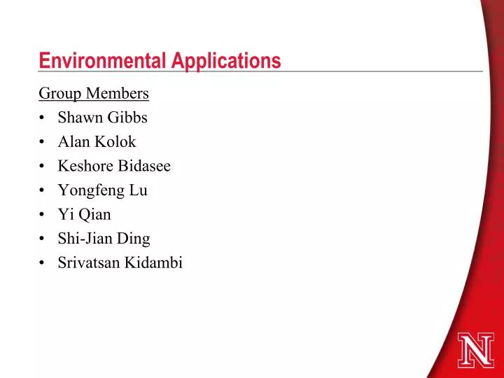 environmental applications