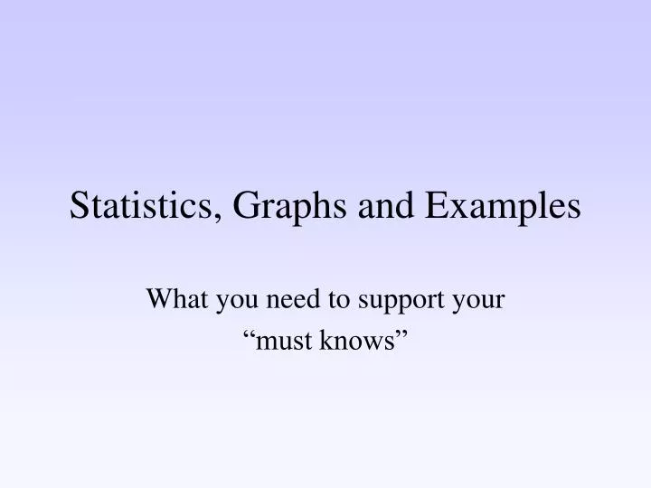 statistics graphs and examples