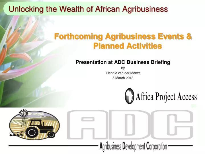 unlocking the wealth of african agribusiness