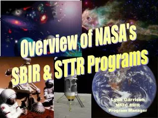 Overview of NASA's SBIR &amp; STTR Programs