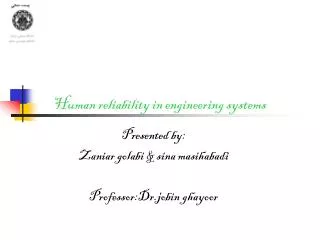 Human reliability in engineering systems